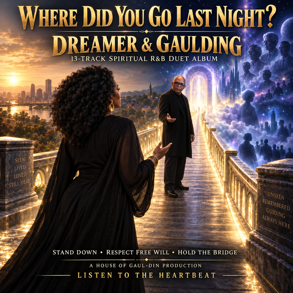 Where Did You Go Last Night? Dreamer and Gaulding 13-track Spiritual R&B Duet Album